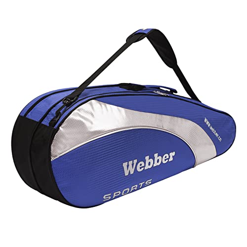 Blue-Silver for 3-6 Racquets