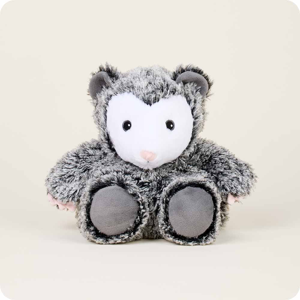 Cozy Opossum Warmies Plush Stuffed Animal - Soft & Cuddly Heating Pad for Kids & Adults - Perfect for Stress Relief, Anxiety Comfort & Bedtime Snuggles - Microwaveable Heating Pad for Cold Nights & Relaxation