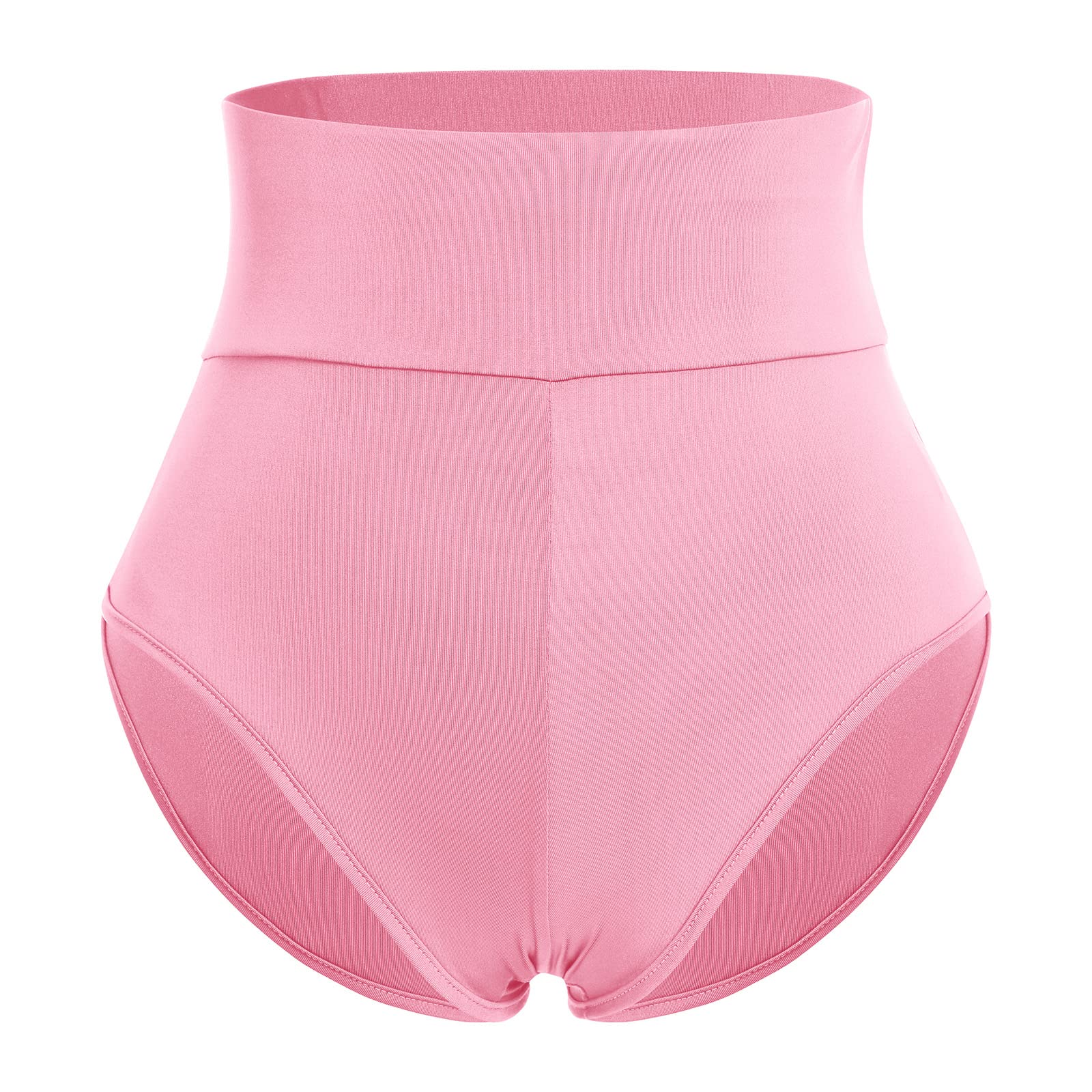 Women's High Waist Yoga Shorts - Booty Lifting Gym Workout Hot Pants with Tummy Control | Athletic Dance & Sports Leggings for Women | Perfect for Yoga, Running, Fitness & Dance Classes | Size 5XL in Pink