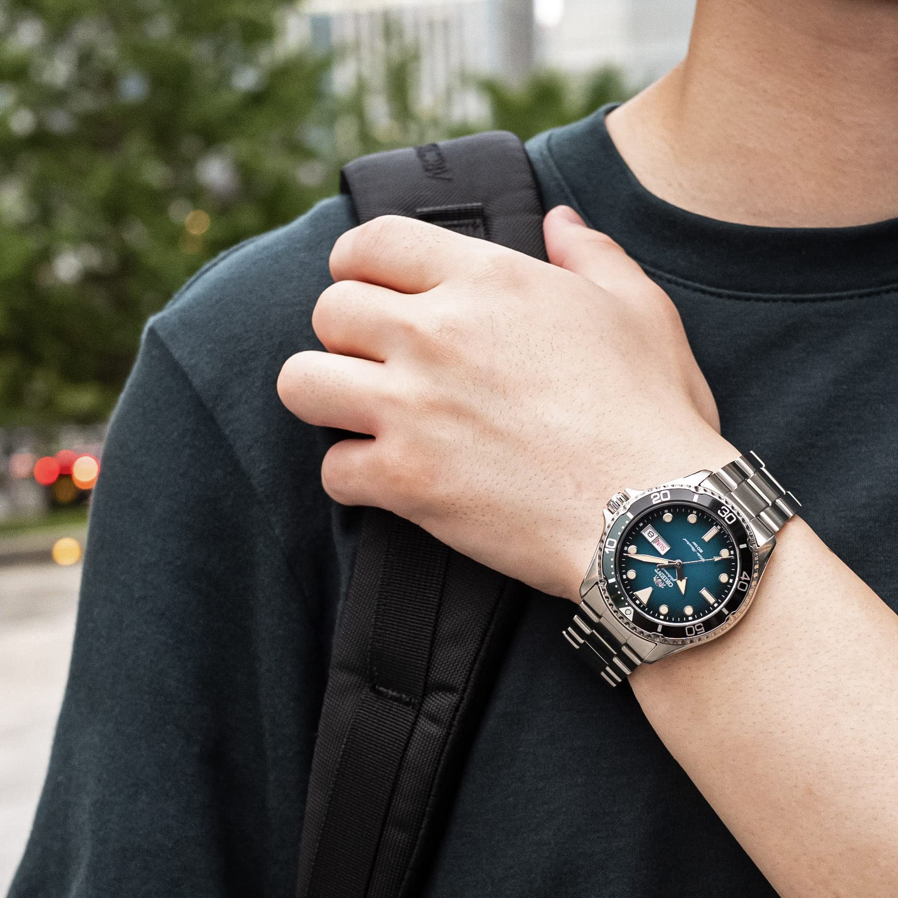 ORIENT Men's Automatic Diver Watch RN-AA0811E - Silver Stainless Steel Japanese Movement | Waterproof Dive Watch for Men | Perfect for Scuba Diving, Swimming & Everyday Wear