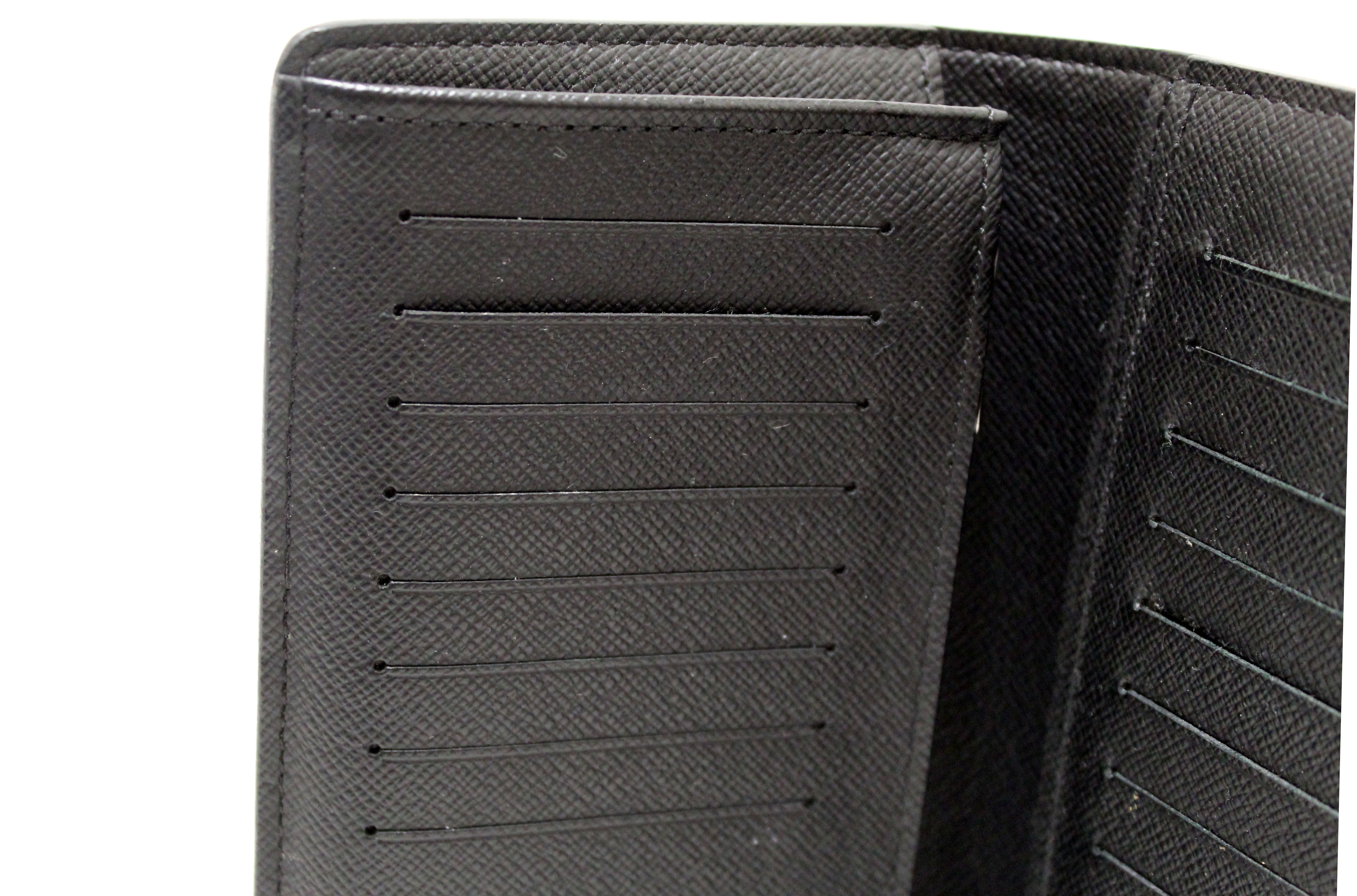 Authentic Louis Vuitton Damier Graphite Canvas Brazza Wallet for Men - Slim RFID Blocking Bifold Credit Card Holder - Perfect for Business, Travel & Everyday Use