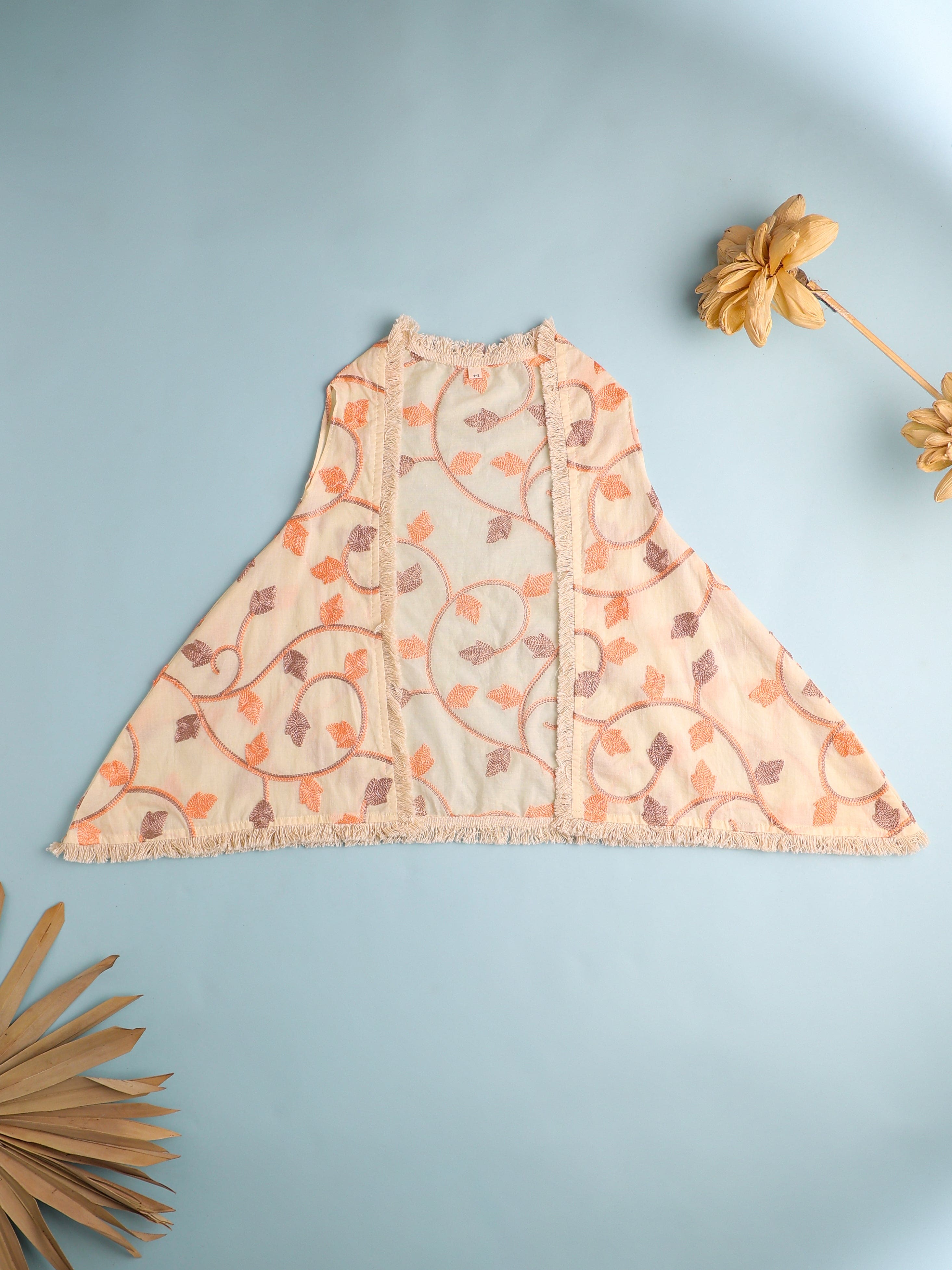 Pre Order: Elegant Beige 3-Piece Cape Set for Girls | Perfect for Halloween, Cosplay & Special Occasions