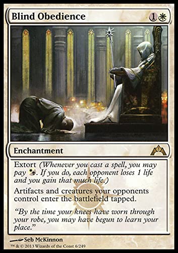 MTG Magic: The Gathering - Blind Obedience (6) Gatecrash GTC Rare Magic Card - Perfect for Commander Decks & Control Strategies