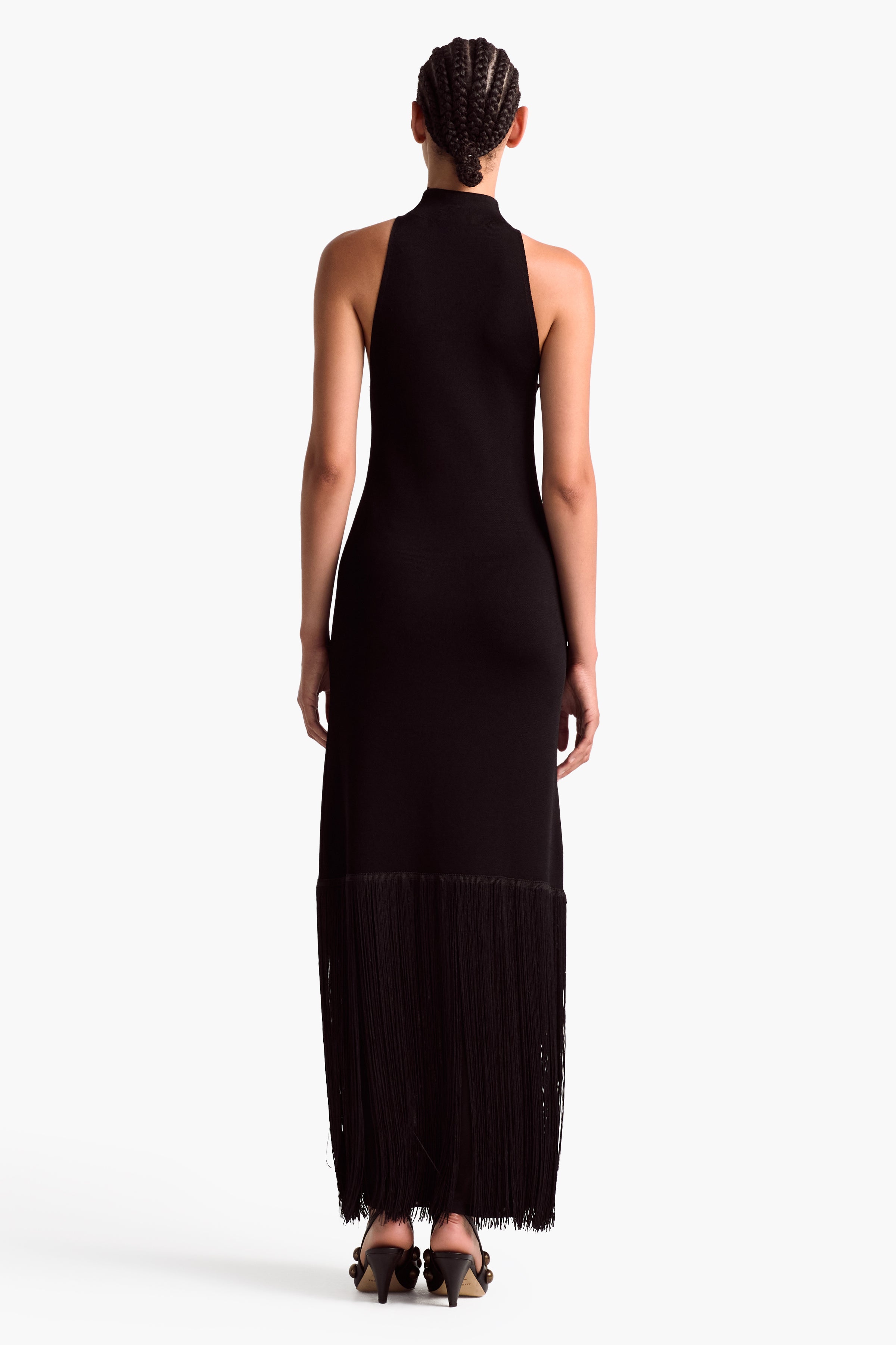 Black Cashmere Dress for Women - Soft & Elegant Winter Wear for Parties, Dates & Office