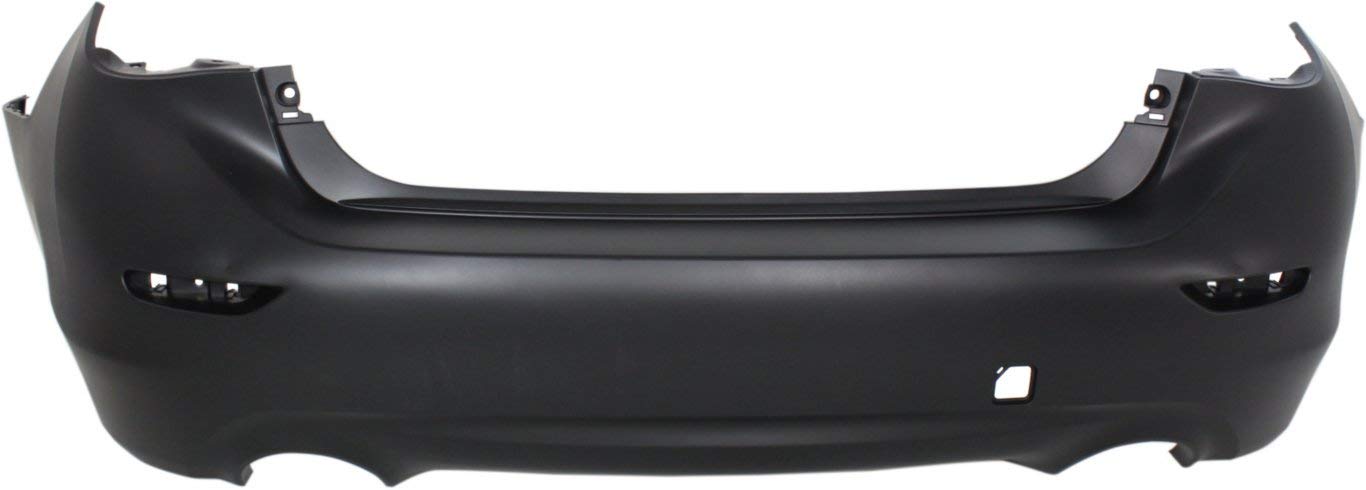 Parts Galaxy Rear Bumper Cover Compatible with Infiniti Q50 2014-2017 - OEM Replacement for IN1100152, 850224GA0H, REPI760128P - Perfect for Car Accidents & Auto Body Repairs