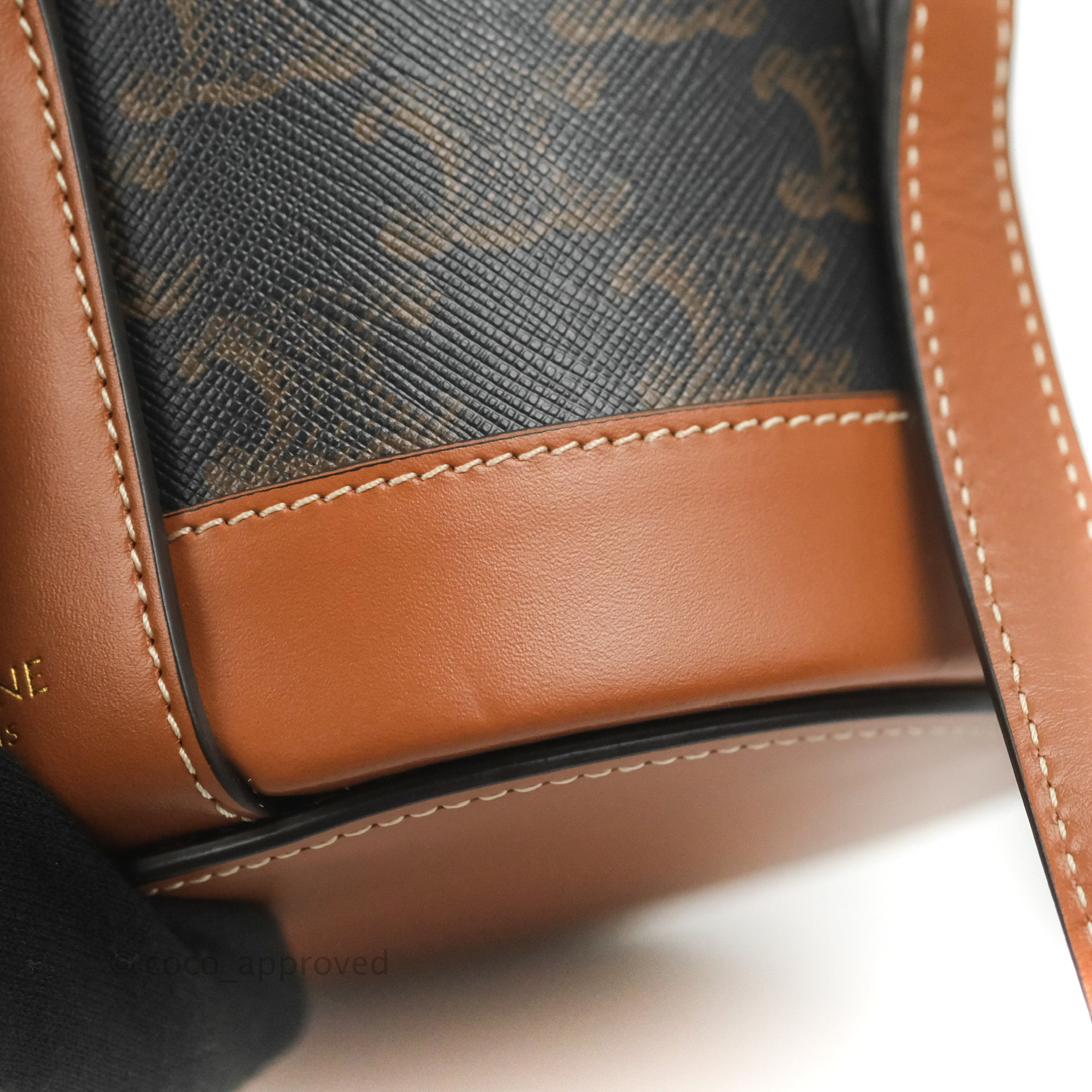 Celine Small Tambour Triomphe Canvas Shoulder Bag - Luxury Designer Handbag for Women | Perfect for Work, Travel & Everyday Use