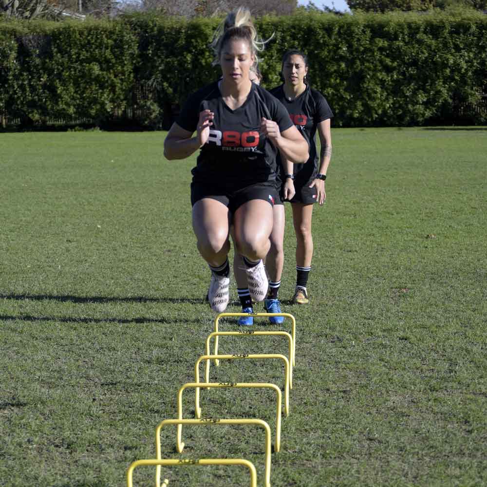 XLR8 Mixed Mini Hurdles Set - 6 Pack Adjustable Training Hurdles for Speed & Agility Drills | Perfect for Track, Soccer, Football & Kids Sports Training | Indoor & Outdoor Use