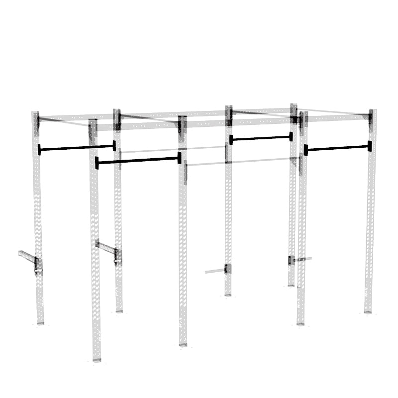 XM Fitness 4ft Monkey Bar for Gym Rig - Heavy Duty Pull Up Bar for CrossFit, Home Workout & Outdoor Fitness Training