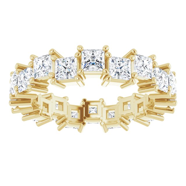 3.60 Carat Princess Cut Diamond Eternity Band Ring for Women - Perfect for Weddings, Anniversaries & Special Occasions