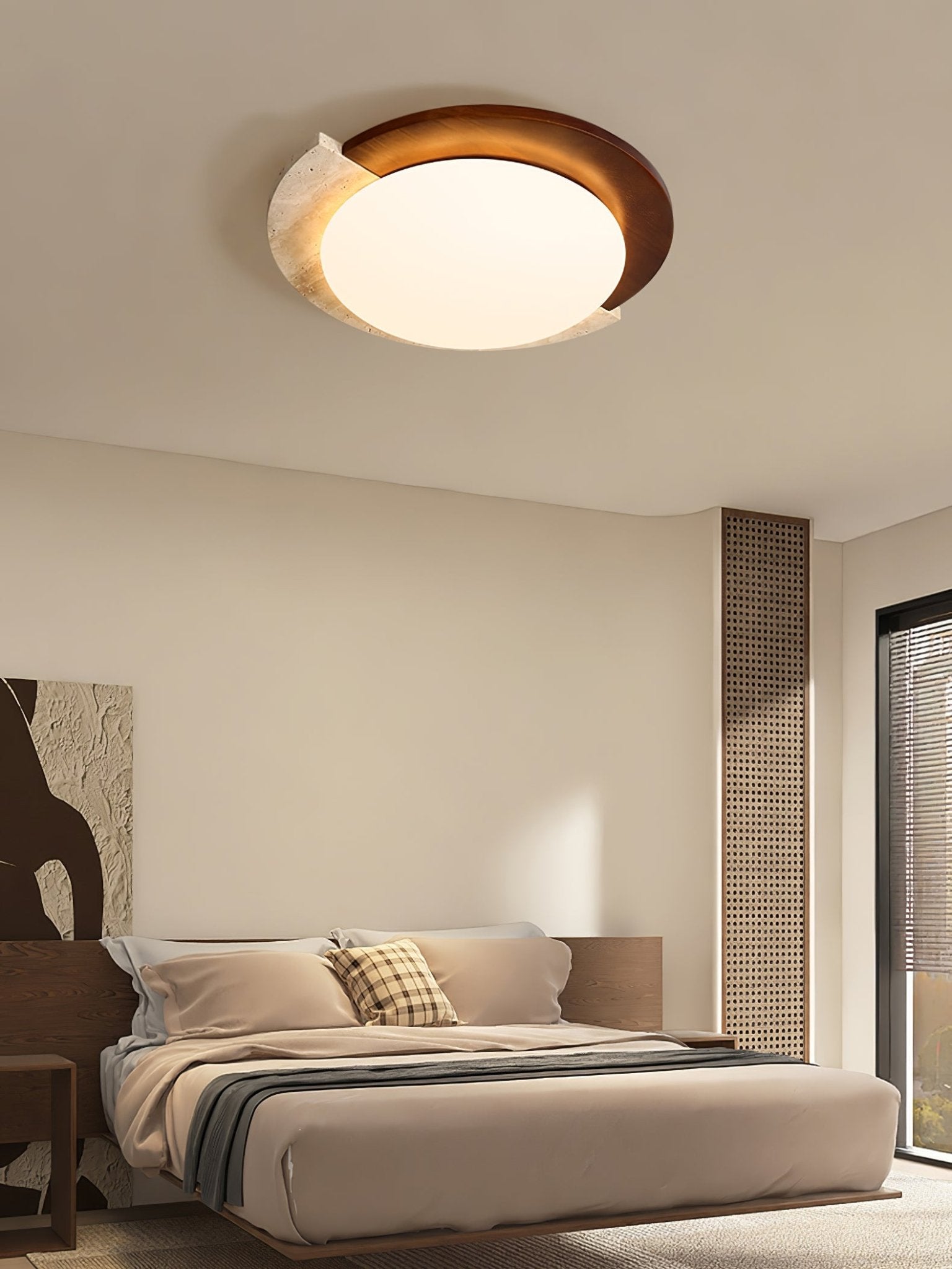 Eclipse Halo LED Ceiling Light - Modern Round Flush Mount Fixture for Bedroom, Living Room & Kitchen Lighting | Dimmable Indoor Ambient Light