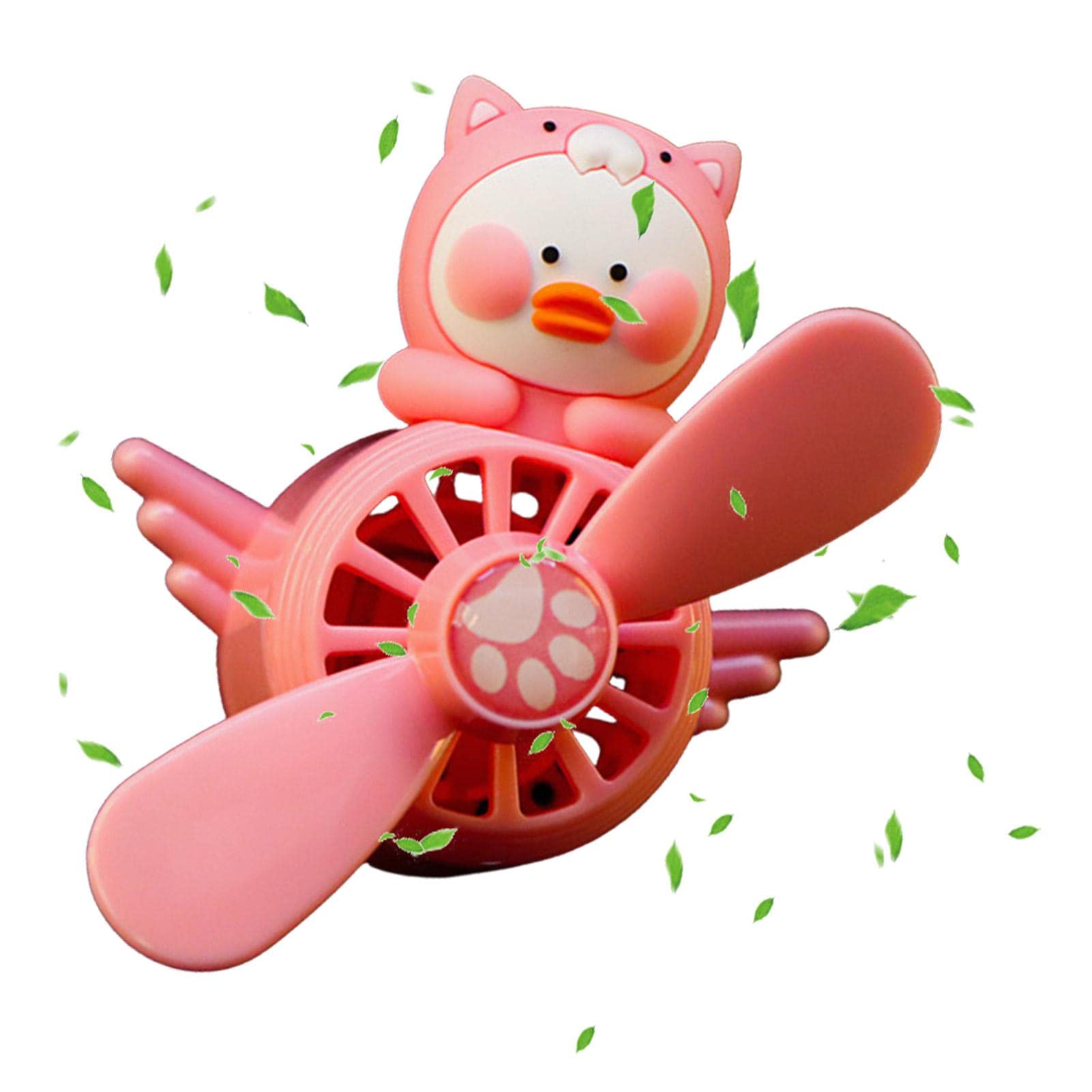 Cartoon Animal Pilot Car Air Freshener - Cute Rotating Propeller Vent Clip Diffuser for Cars | Car Perfume Decor & Automotive Air Freshener | Perfect for Road Trips & Daily Commute