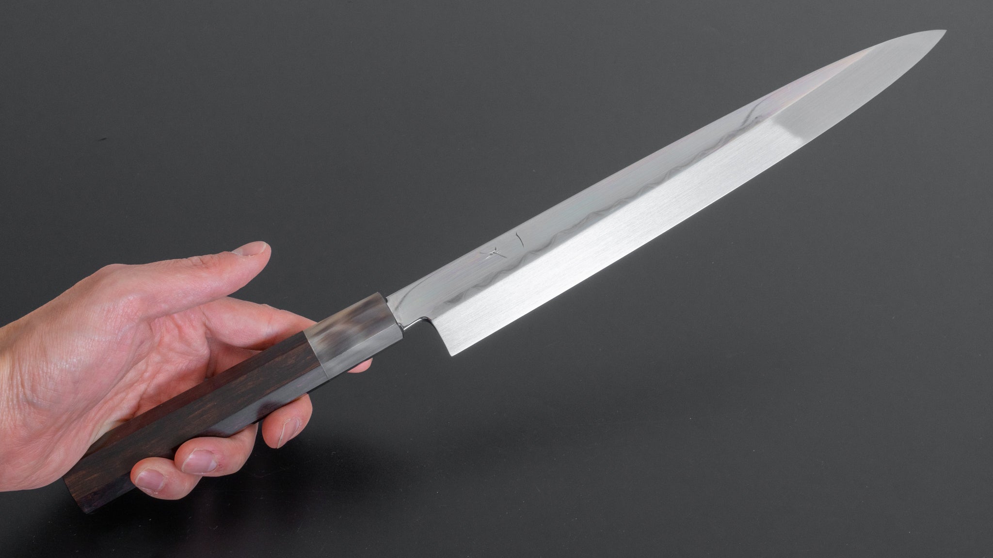 Hitohira Togashi White #1 Notaremon Mizu Honyaki Yanagiba 270mm Sushi Knife with Ebony Handle & Saya - Premium Japanese Chef Knife for Sushi, Sashimi & Fine Slicing