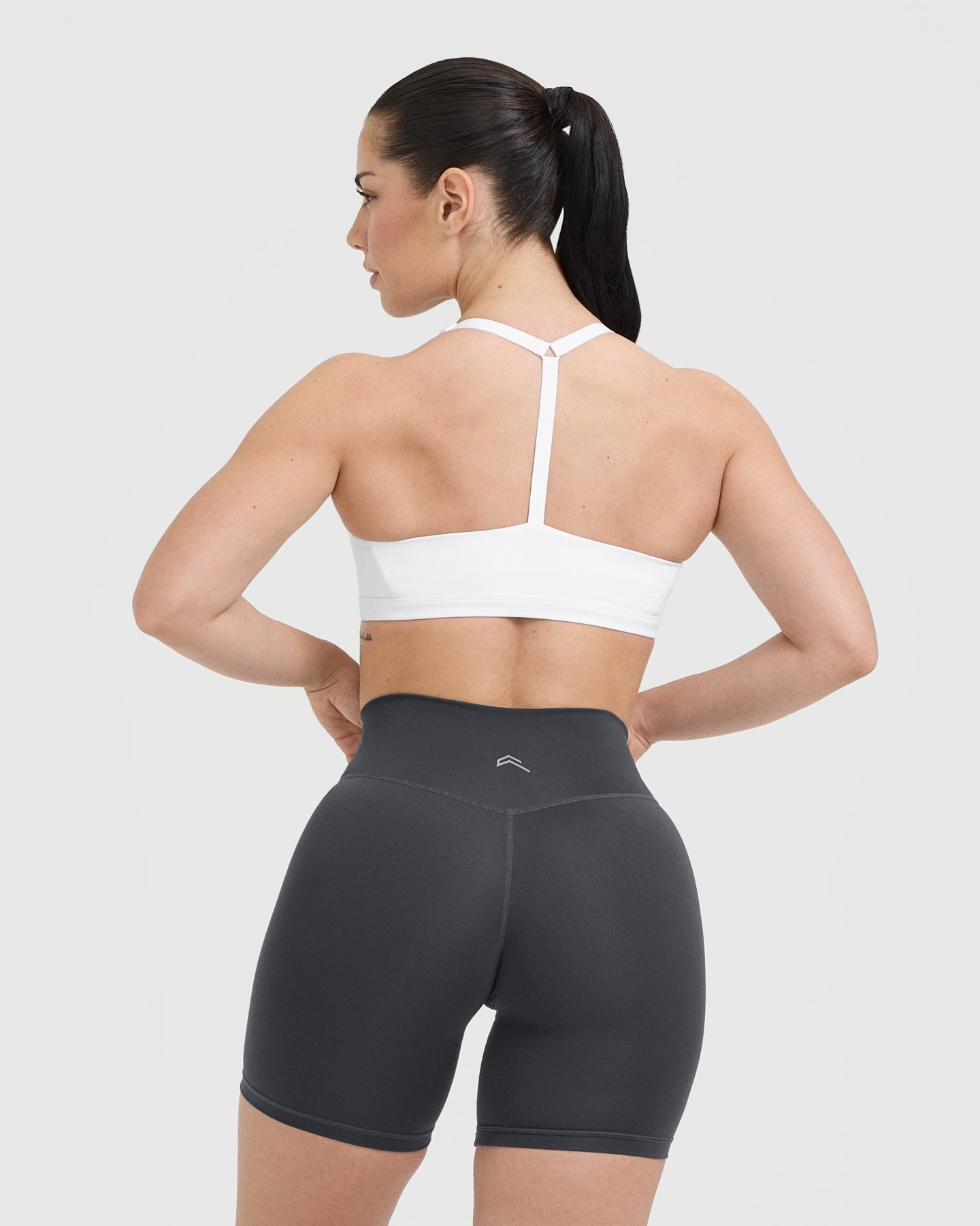 Timeless Square Neck Sports Bra for Women - High Support Workout Top - Breathable & Comfortable Yoga Bra - Perfect for Gym, Running & Yoga (White)