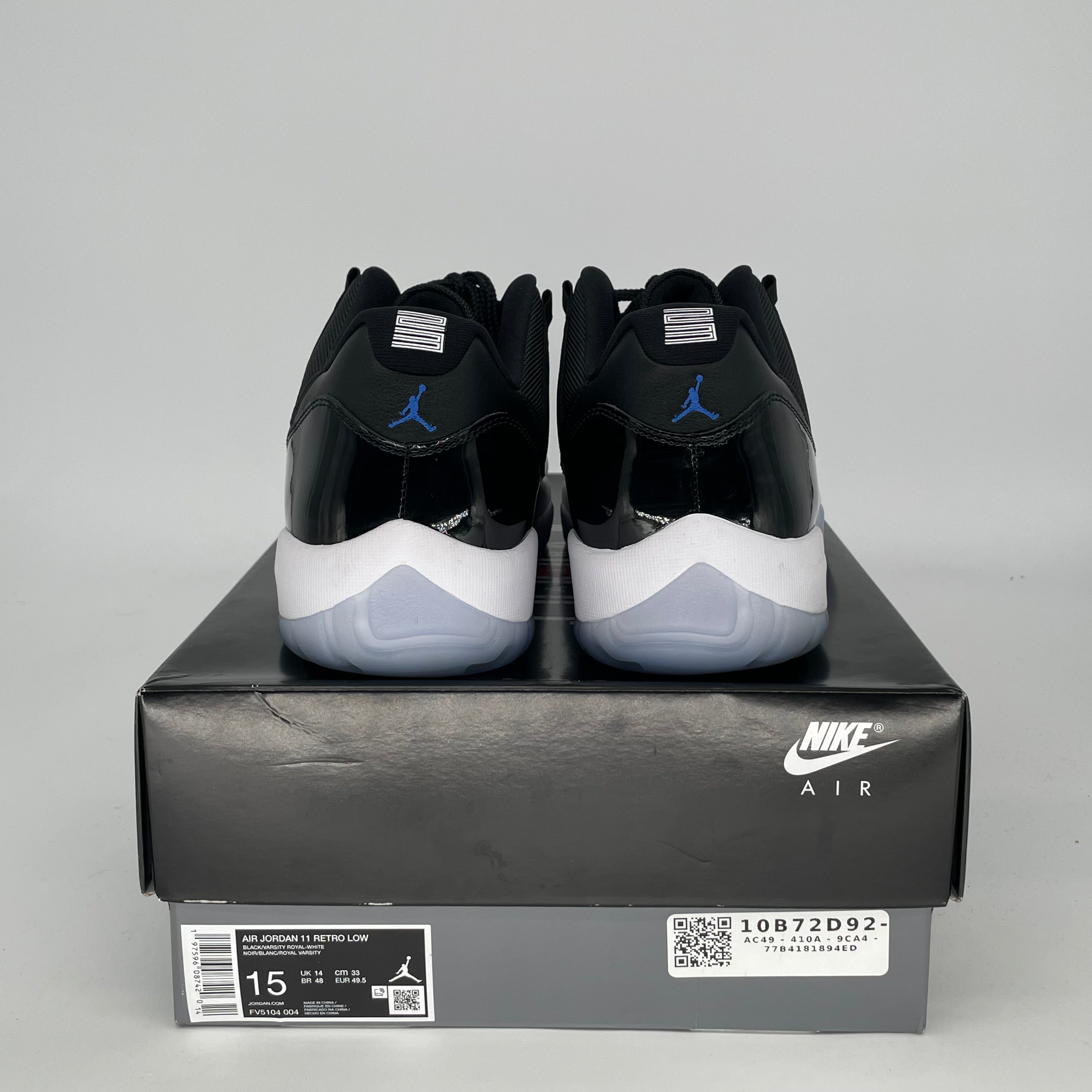 Original Air Jordan 11 Low Space Jam Basketball Shoes - Men's Size 15 (FV5104-004) | Retro Sneakers for Casual Wear & Court Performance