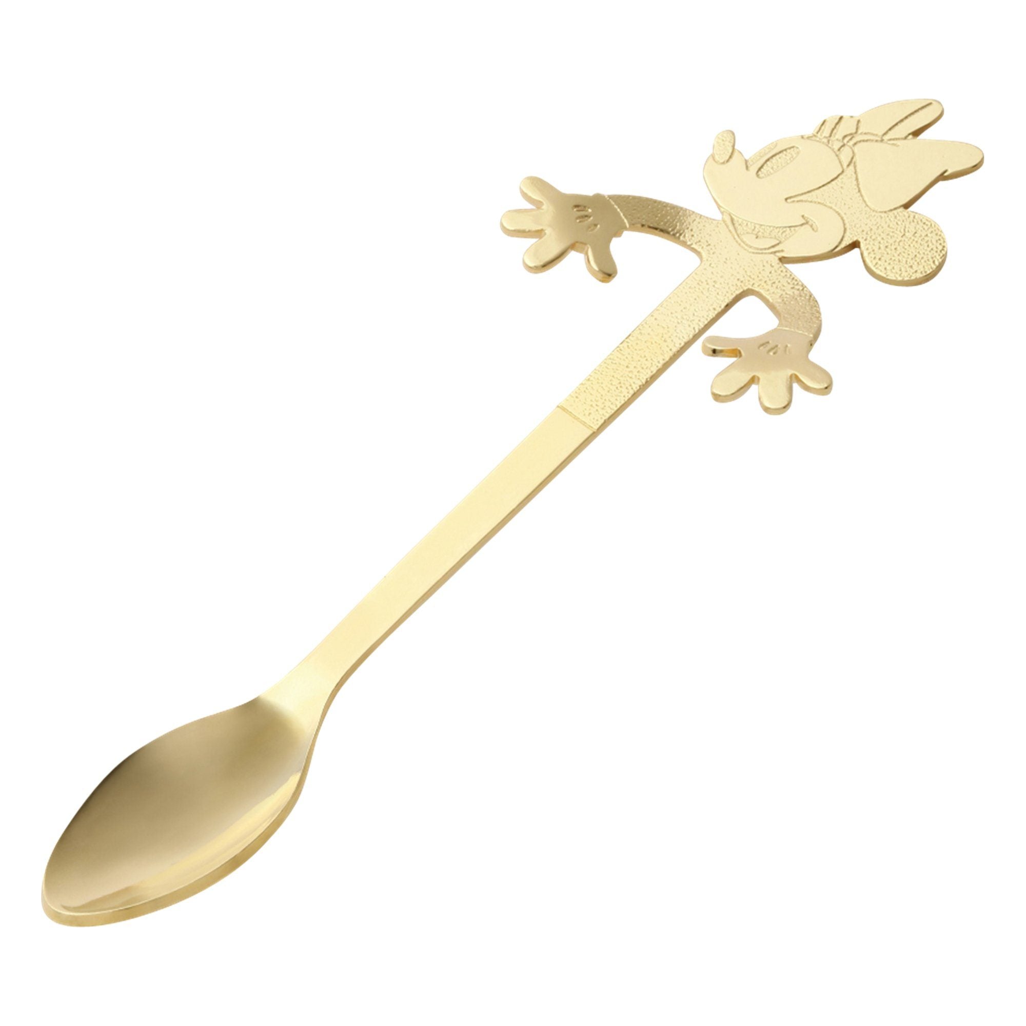 Disney Minnie Mouse Gold Coffee Spoon - Cute & Elegant Stirring Spoon for Tea, Coffee, and Desserts - Perfect for Disney Fans, Gifts, and Home Decor