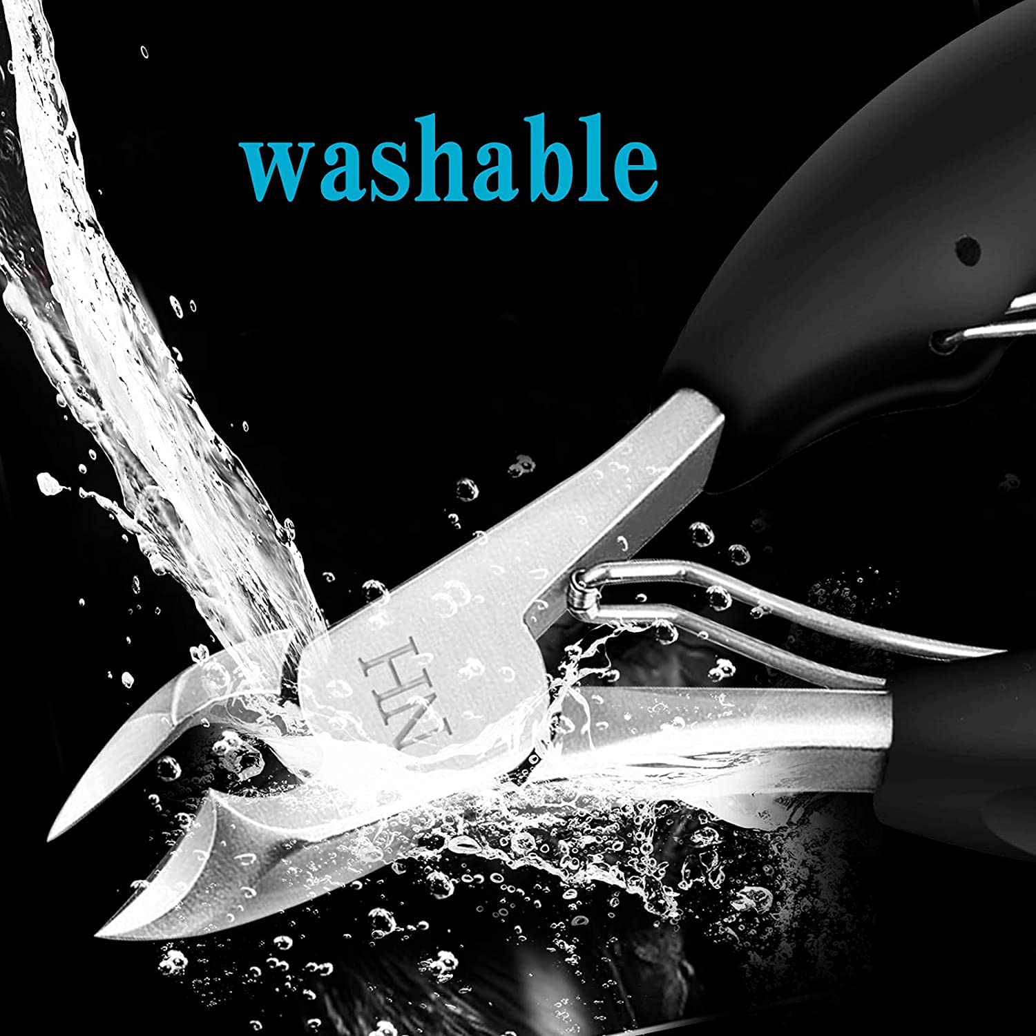 Professional Thick & Ingrown Toenail Clipper - Super Sharp Curved Blade Pedicure Tool for Men & Women | Black | Perfect for Ingrown Toenail Correction, Thick Nail Trimming & Home Foot Care