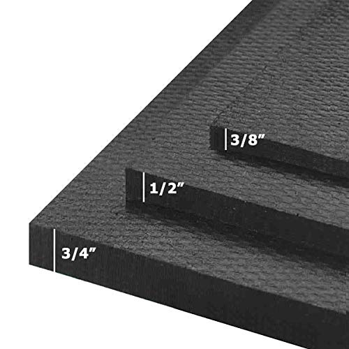 Premium Vulcanized Rubber Gym Flooring Mats - 3/8