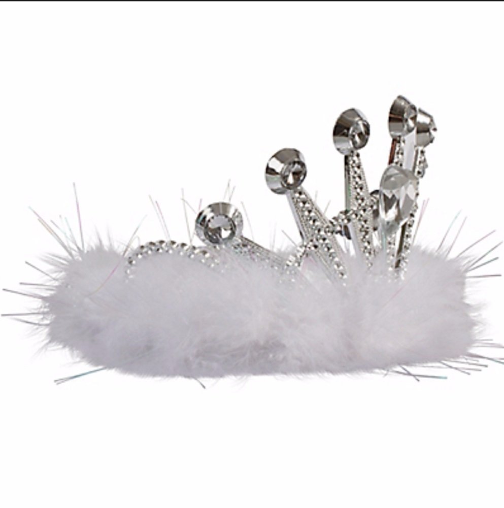 MARABOU TIARA - Elegant Feather Headpiece for Women | Perfect for Weddings, Parties, and Special Occasions