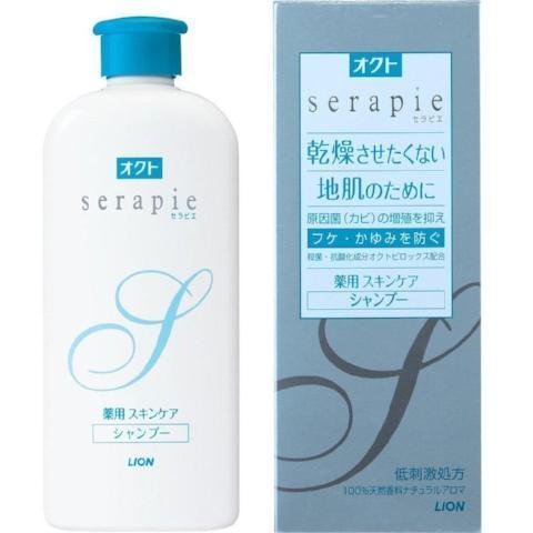 Lion Oct Serapie Skin Care Shampoo 230ml - Moisturizing & Nourishing for Dry Scalp - Perfect for Daily Hair Care & Scalp Treatment at Home