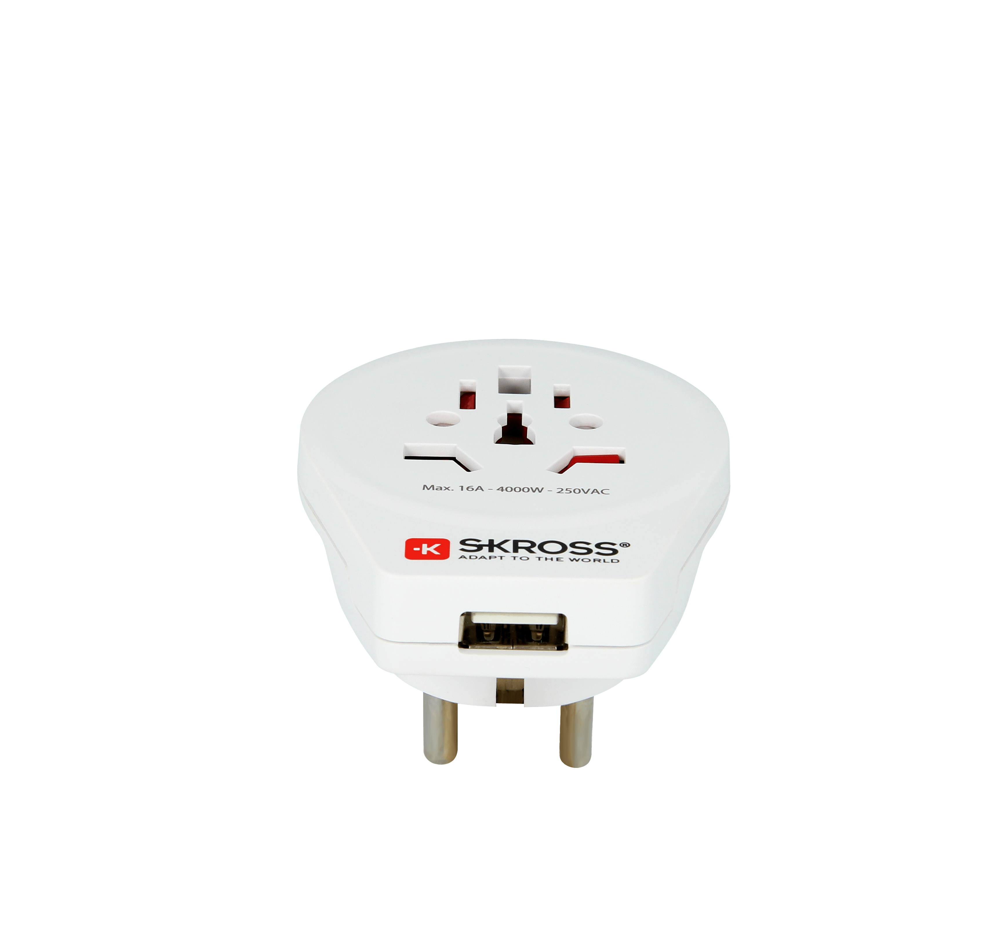 SKROSS World to Europe USB Travel Adapter - Universal Plug Converter for USA, UK, AU to EU - Perfect for Laptops, Phones & Cameras on European Vacations