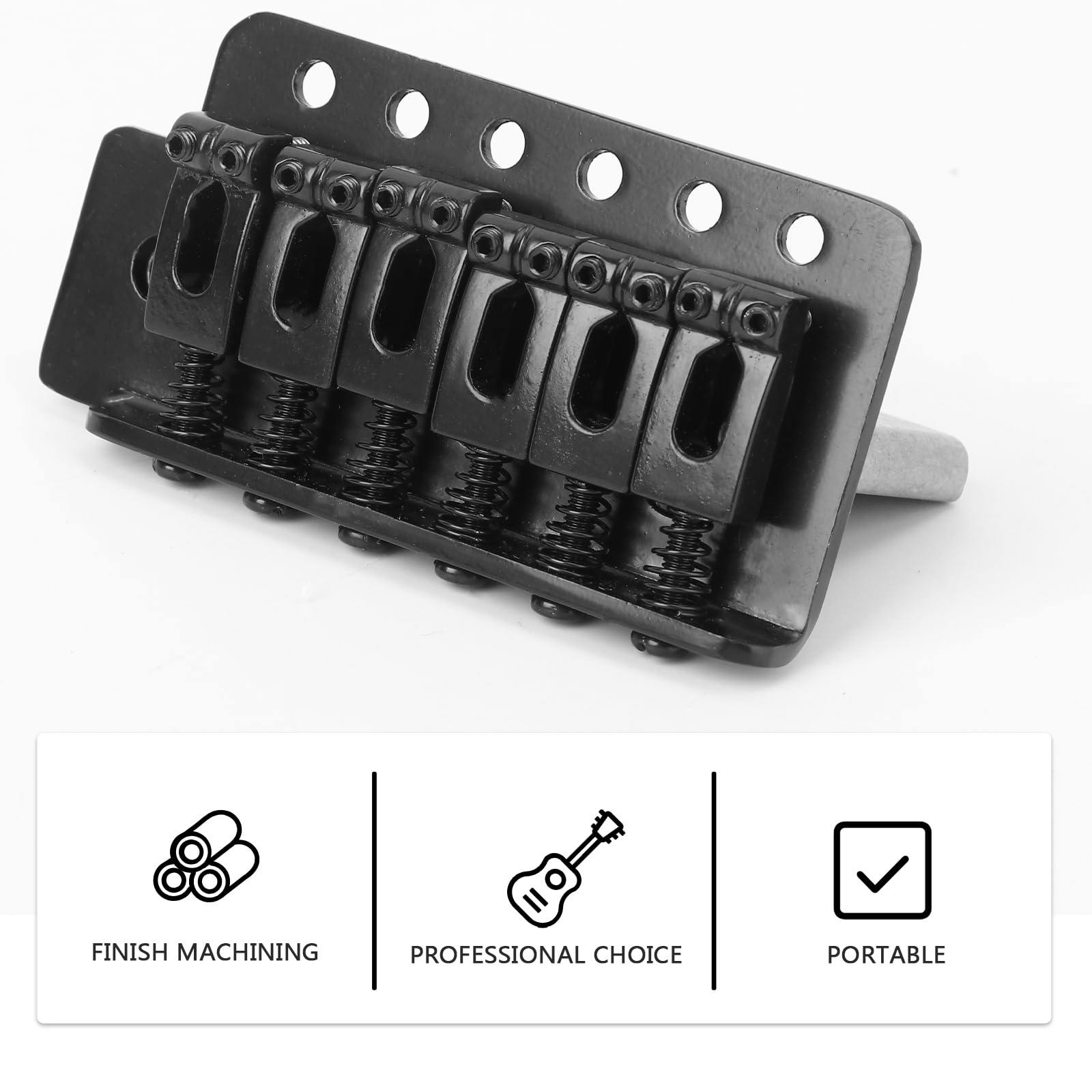 6 String Guitar Bridge & Saddle - Left Handed Electric Guitar Tremolo Bridge Replacement Parts | Perfect for DIY Guitar Repair & Upgrades