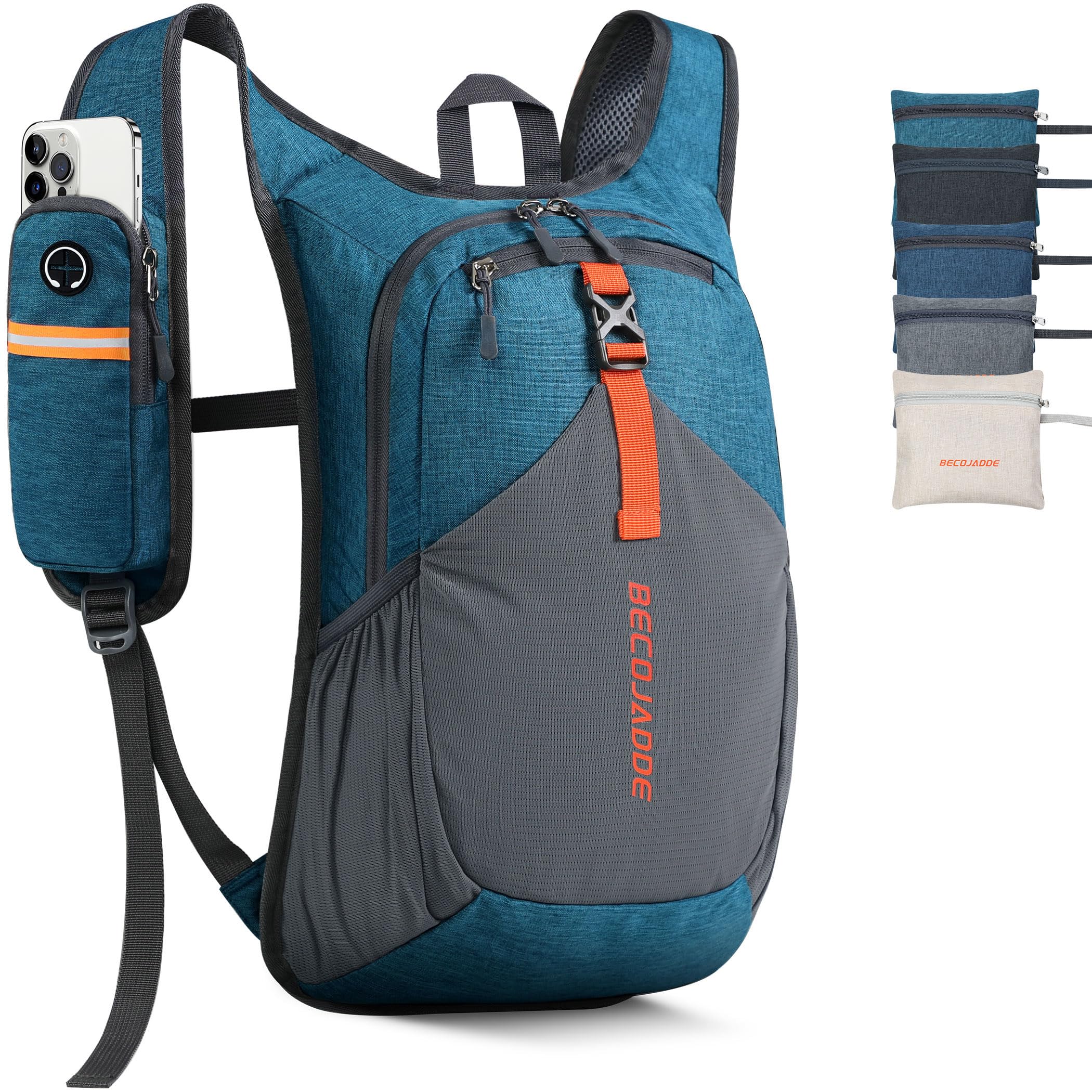 15L Ultralight Foldable Hiking Backpack for Men & Women - Packable Daypack for Travel, Camping & Outdoor Adventures (Turquoise) | Perfect for Day Hikes, Commuting & Weekend Getaways
