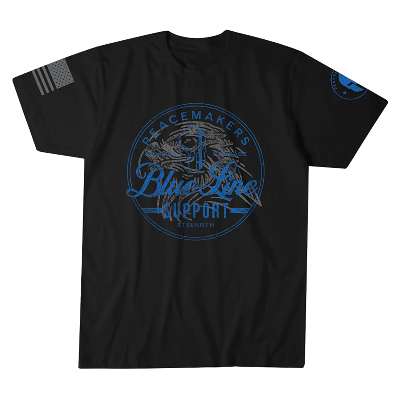 Blue Line Police Support T-Shirts for Men - Law Enforcement Apparel - Perfect for Police Week, Back the Blue Events & Everyday Wear