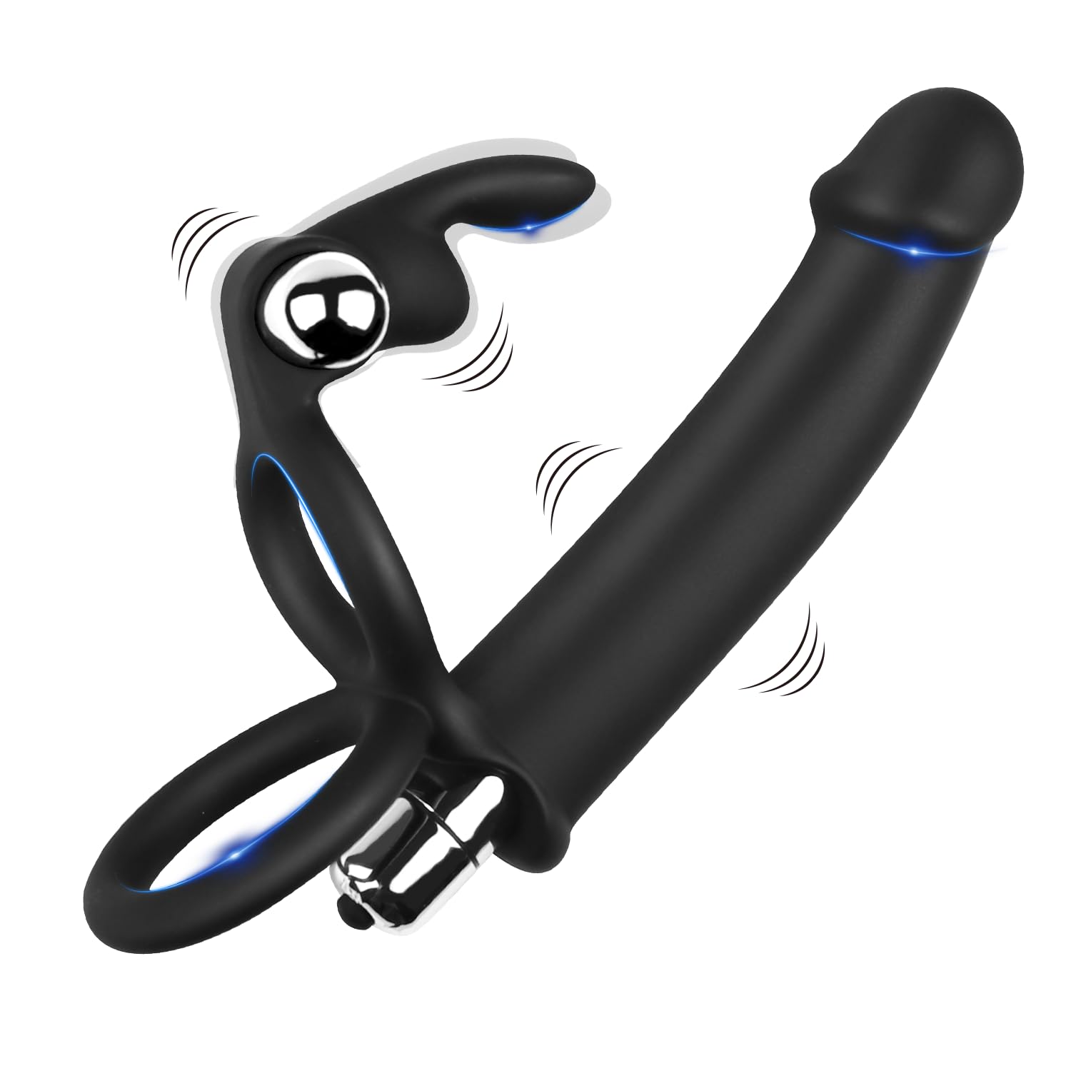 Premium Wearable Dildo Vibrator for Women - Dual Motor G-Spot & Clitoral Stimulator with 10 Vibration Modes - Anal Sex Toy for Couples & Solo Play - Perfect for Discreet Pleasure at Home or Travel
