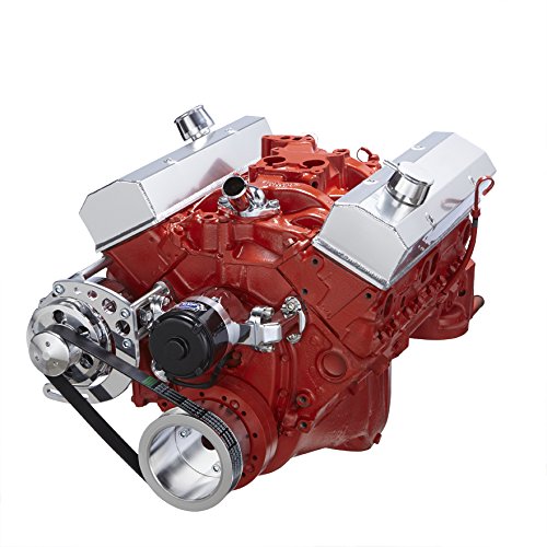 Chevy Small Block Serpentine Belt Conversion Kit - Alternator Only with Electric Water Pump for Performance Upgrades & Engine Efficiency | Perfect for Hot Rods, Muscle Cars & Classic Chevy Restorations