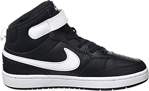 Nike Boys Court Borough Mid 2 Sneakers - Breathable Comfortable Basketball Shoes for Kids - Perfect for School, Sports & Casual Wear