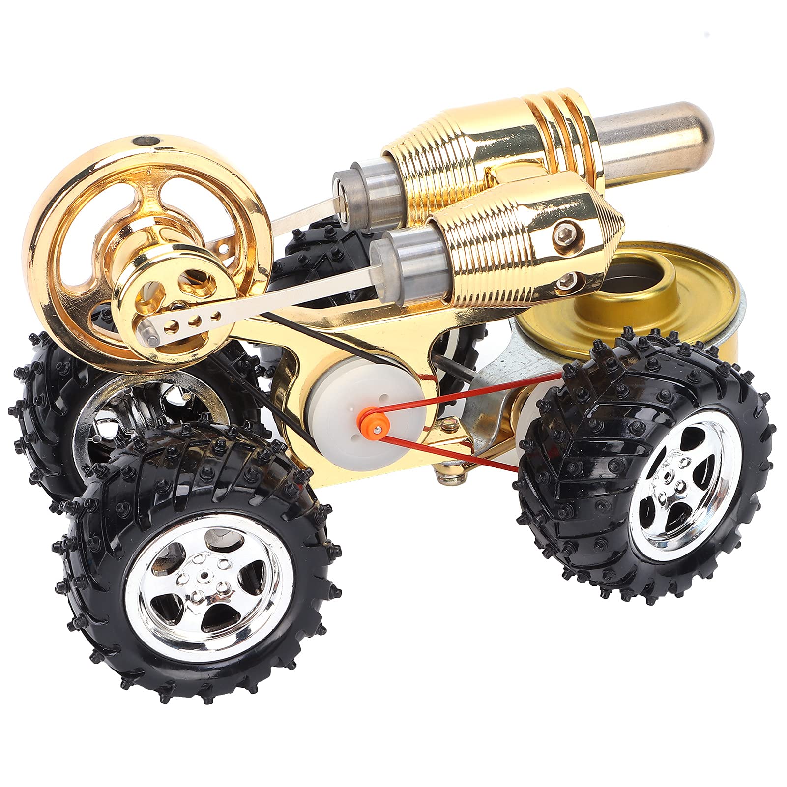 Stirling Engine Model - External Combustion Power Steam Heat Educational Physics Toy for Adults & Kids | Science Classroom Demonstration, STEM Learning, Home Office Desk Decor