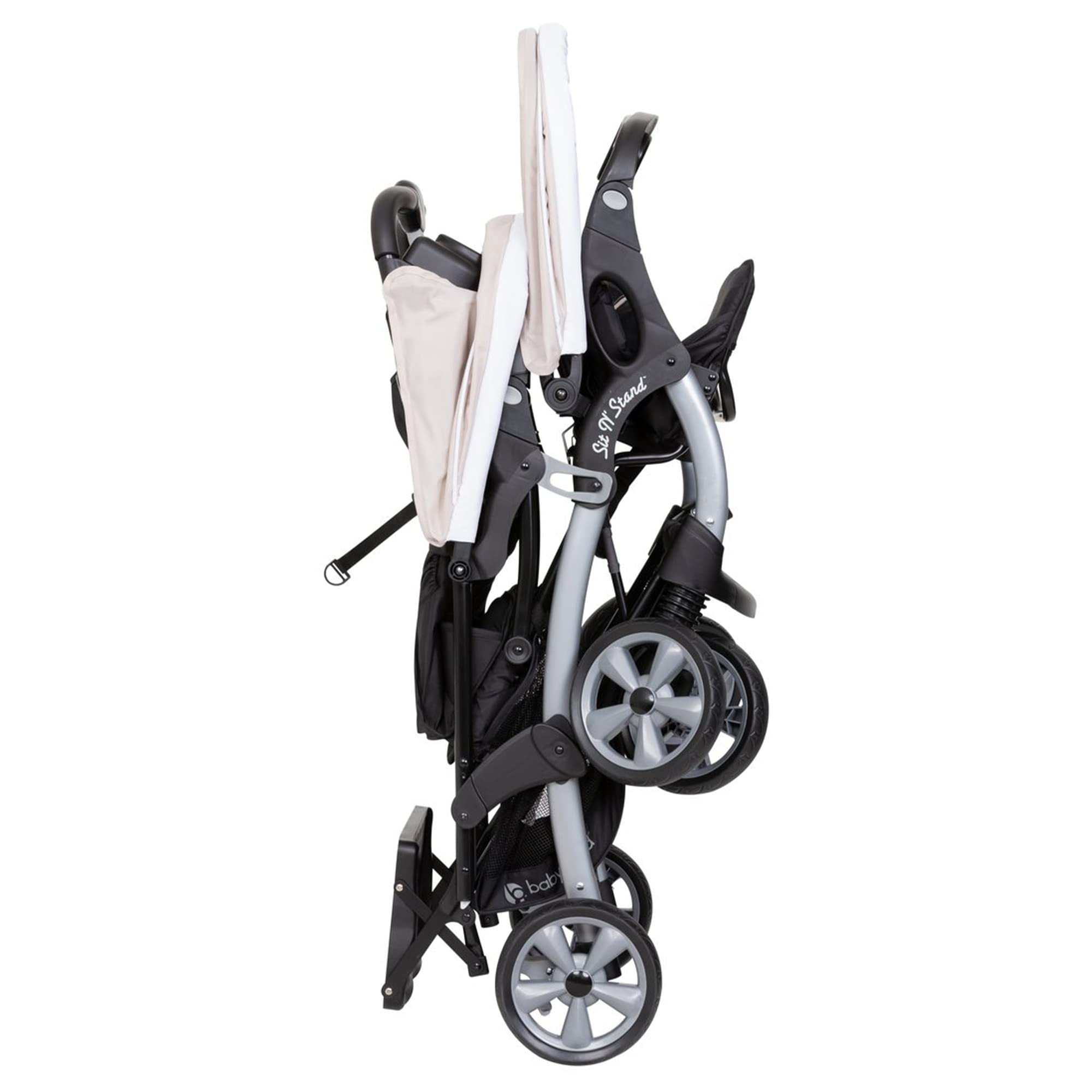 Baby Trend Double Stroller & 2 Car Seat Combo - 3 Piece Travel System for Twins or Siblings (Khaki) | Perfect for Shopping, Travel & Daily Walks with Infants & Toddlers