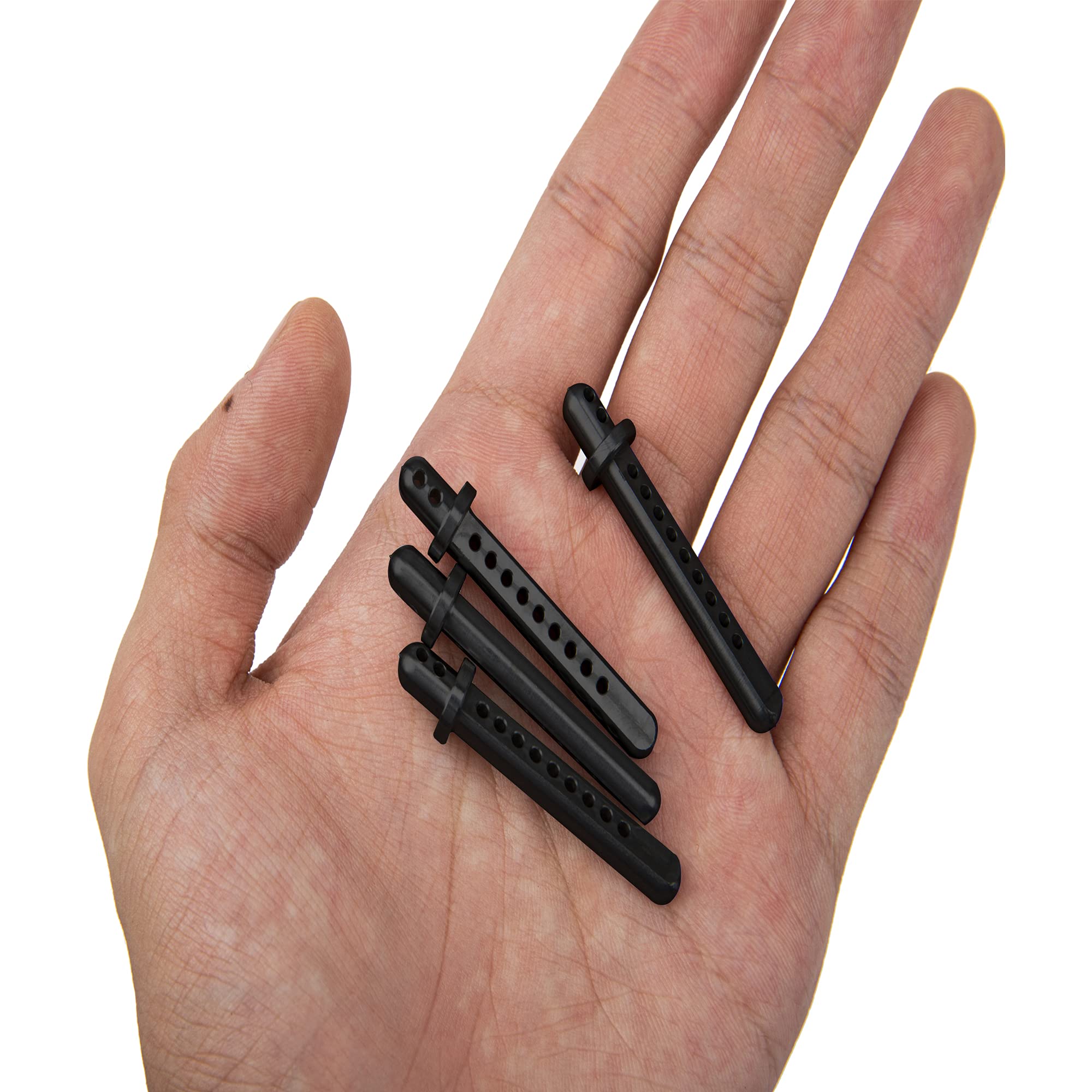 Aluminum Alloy RC Body Post Mounts for Axial SCX10 1/10 Scale 4WD RC Crawler Cars - Black | Durable Off-Road Accessories for RC Rock Crawling & Trail Adventures