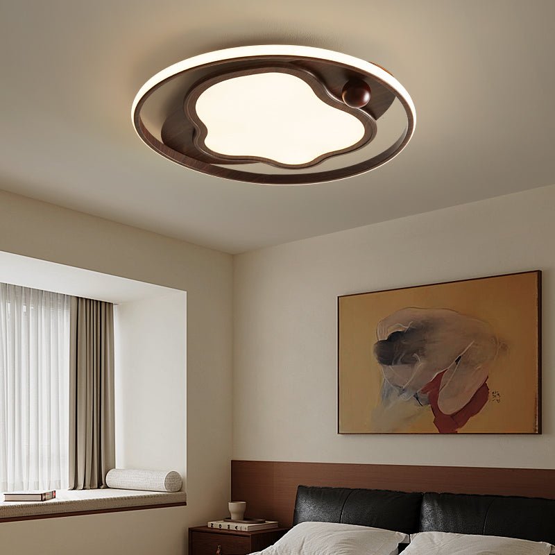 Cloudcrest Modern Ceiling Light Fixture - Energy Efficient LED Flush Mount for Bedroom, Living Room & Kitchen - Dimmable Bright Lighting for Home & Office
