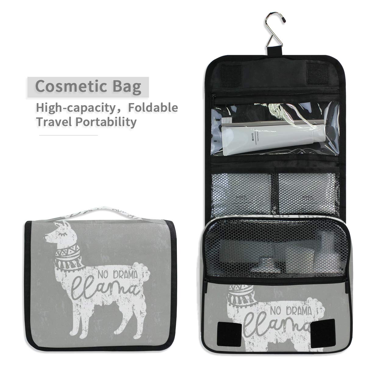 Multifunctional Hanging Toiletry Bag - Waterproof Travel Cosmetic Organizer for Women & Men | Portable Makeup Pouch for Bathroom, Gym, Camping & Vacation Essentials