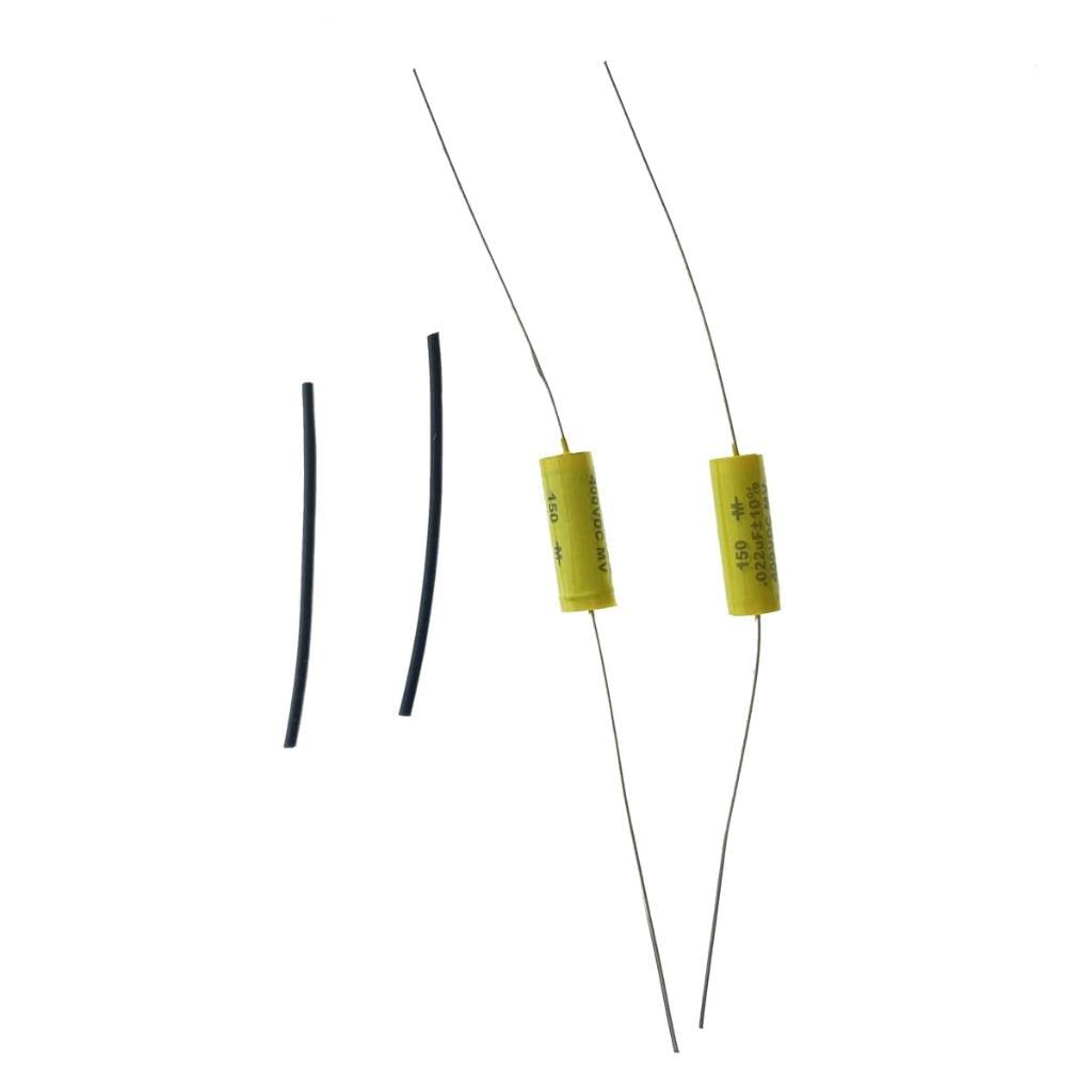2-Pack Mallory .022uf Tone Capacitors for Electric Guitar & Bass - Upgrade Your Sound for Rock, Blues & Jazz Performances