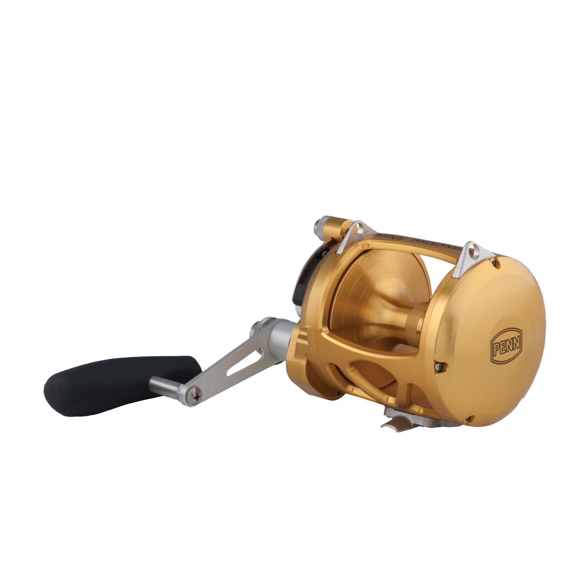 VISW 2-Speed Wide Conventional Fishing Reel - Saltwater & Freshwater Trolling Reel for Offshore & Inshore Fishing | Heavy Duty Marine Grade Aluminum Construction