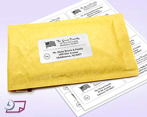 NextDayLabels – 4” x 2” White Rectangular Sticker Labels for Laser/Inkjet Printer - 500 Pack Shipping Labels, Return Address Labels (50 Sheets, 10 Per Sheet) - Perfect for Mailing, Packaging & Organizing