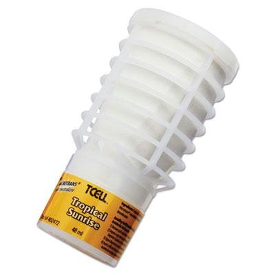 2 Pack Tcell Microtrans Odor Neutralizer Refill - Tropical Sunrise Scent, 1.62Oz Each | Commercial & Home Use | Breakroom, Bathroom, Office & Janitorial Cleaning Supplies