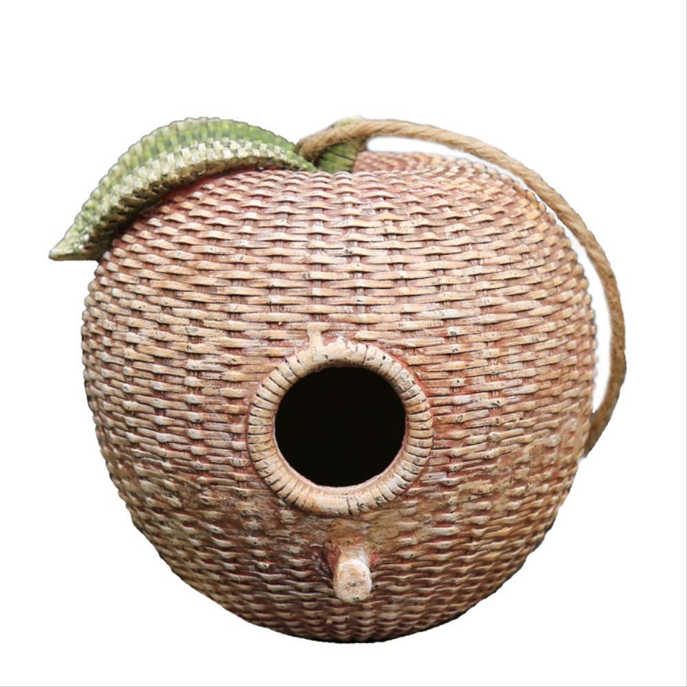 ZGPTX Resin Bird House & Nest - Creative Home & Garden Decor, Outdoor Ornament, Gift for Bird Lovers - Perfect for Garden, Balcony, Kindergarten & Landscape Decoration