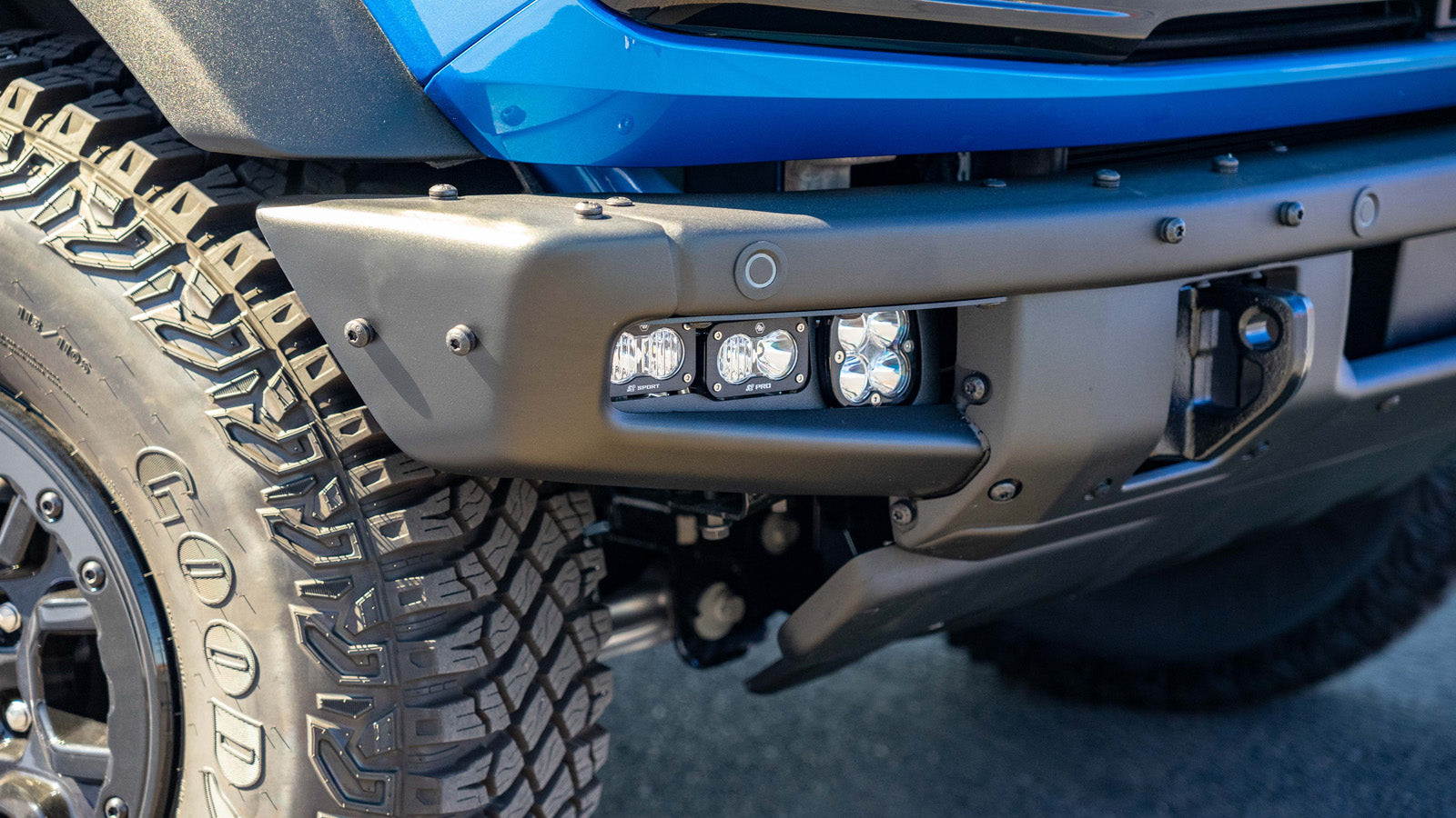 2021-2024 Ford Bronco Baja Designs SAE Fog Light Pocket Kit - Off-Road LED Lighting for Enhanced Visibility & Safety in Foggy or Night Driving