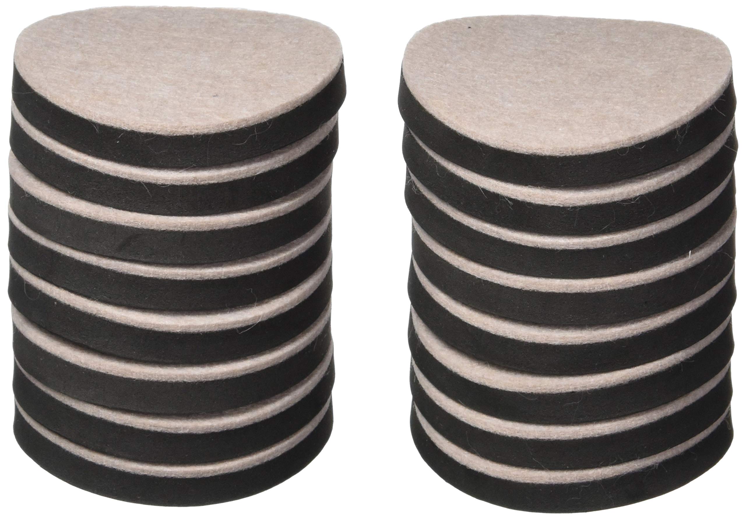 Prime-Line MP75011 3.5 Inch Round Furniture Sliders - 16 Pack Reusable Foam Cushion with Felt Bottom for Smooth Gliding - Beige - Perfect for Moving Heavy Furniture on Hardwood Floors & Carpets