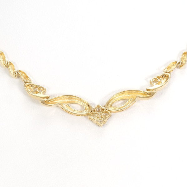 18K Yellow Gold Diamond Necklace for Women - Elegant & Luxurious Jewelry Gift for Anniversary, Wedding, Valentine's Day