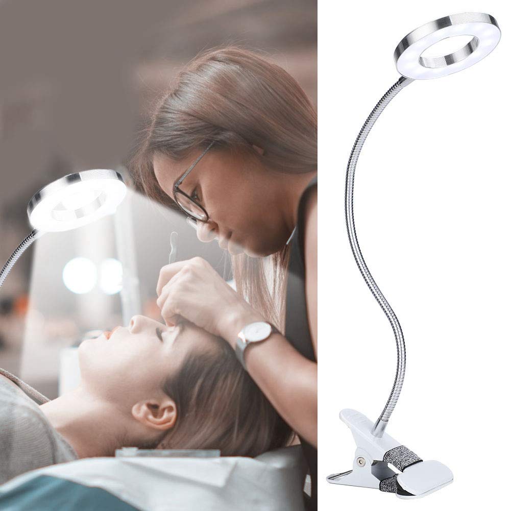 USB Powered LED Desk Lamp with Clip - Adjustable Flexible Gooseneck for Reading, Makeup, Study, and Night Light | Perfect for Home, Office, and Dorm Room