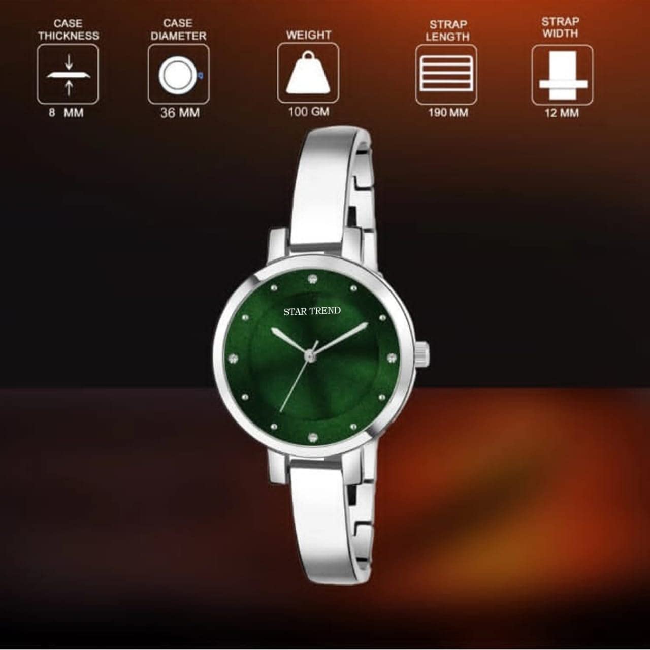 Swiss Track Analog Chain Strap Watch for Women & Girls - Elegant Gift Idea (Watch_WSTT_76) - Perfect for Everyday Wear, Office & Special Occasions