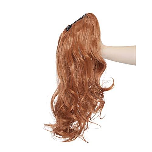 Clip-In Ponytail Hair Extension - Natural Looking Human Hair Ponytail Piece for Women - Perfect for Parties, Weddings & Everyday Styling