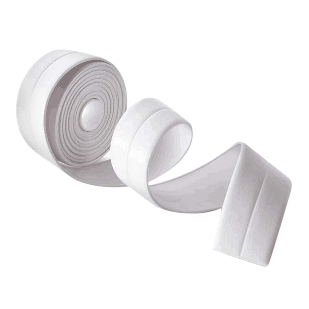 Waterproof Adhesive Tape for Bathroom, Kitchen & Wall - Mold Proof Sealing Strip for Shelves, Shoes & Dining Areas (White, One Size) - Perfect for Home, Office & DIY Projects