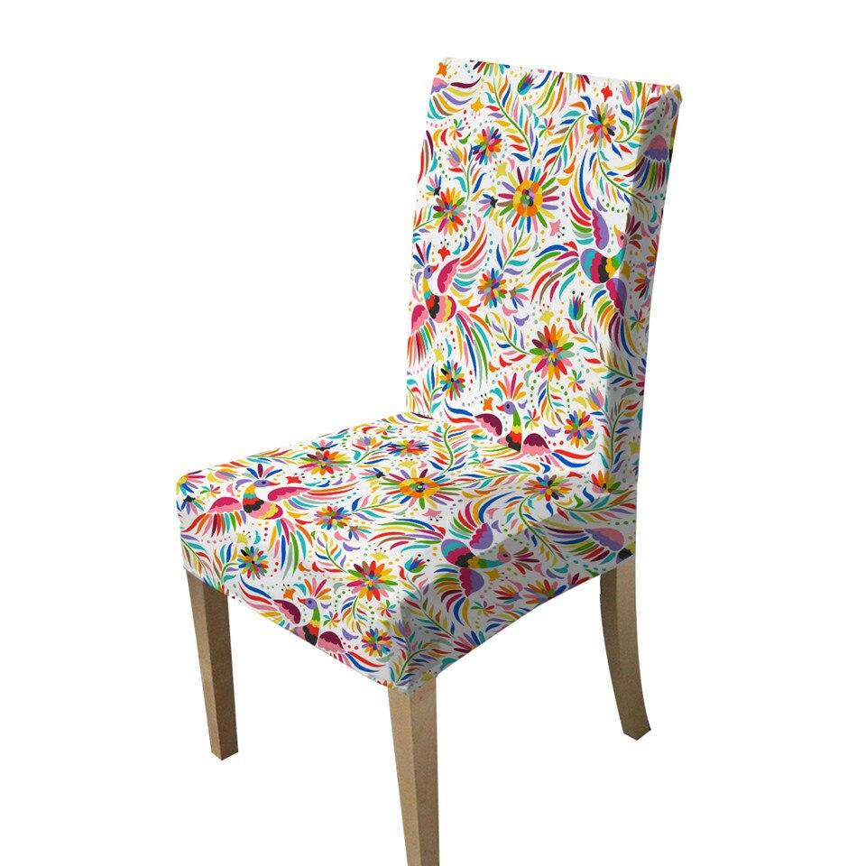 Birds of Paradise Chair Cover - Elegant Floral Slipcover for Dining & Event Chairs - Perfect for Weddings, Parties & Home Decor