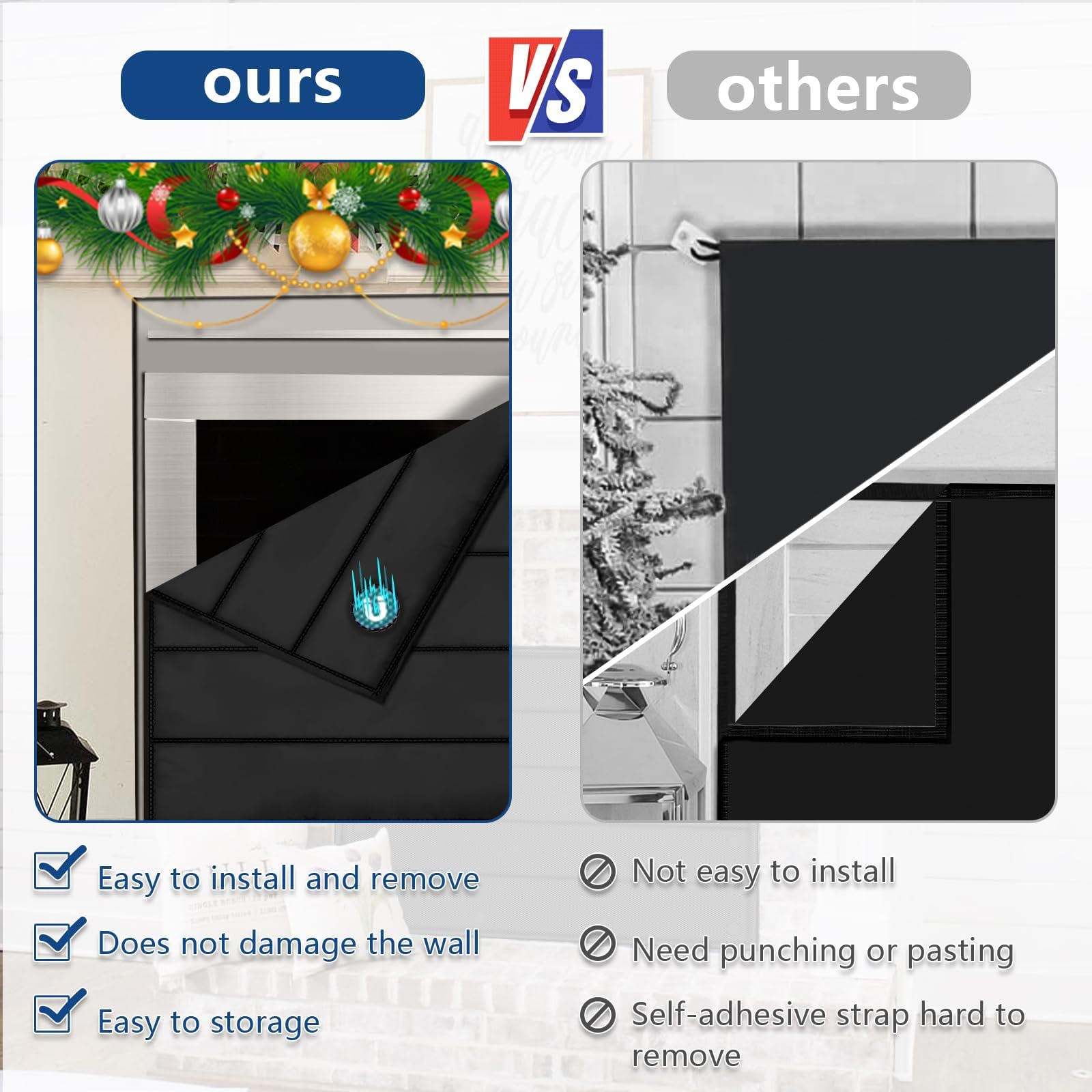 Magnetic Fireplace Cover - 37