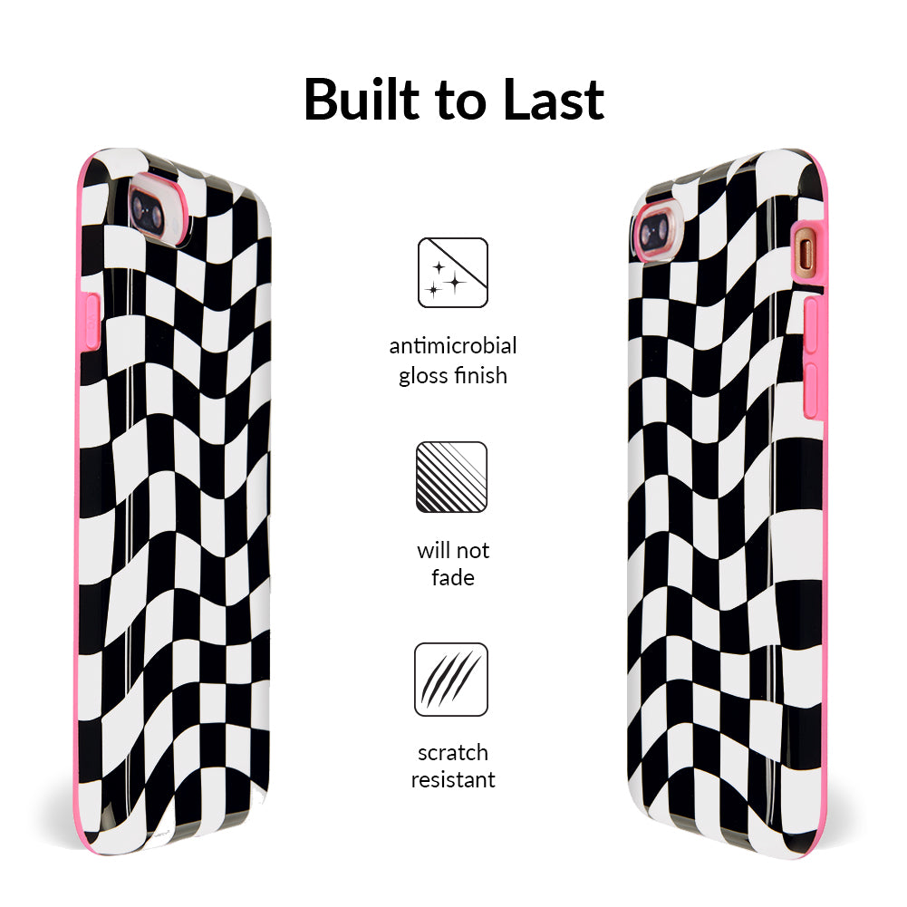 Vibe Check iPhone Case - Trendy Protective Cover for iPhone 12/13/14/15 - Shockproof & Slim Design - Perfect for Everyday Use, Travel & Outdoor Activities